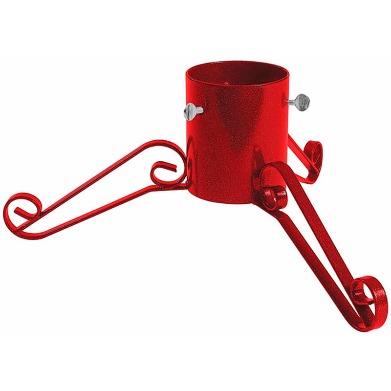 Steel Live Tree Stand For Max. Tree Height 3.1 - 3.6m, Red, 16.5cm H x 42.5cm W x 42.5cm D