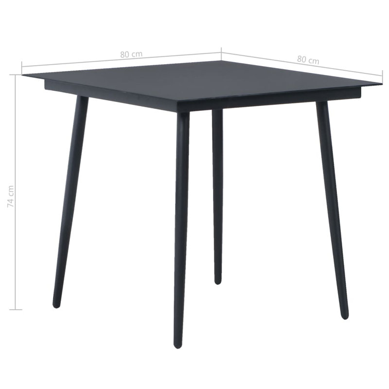 Crain 4 - Person Patio Dining Set with Square Table