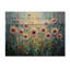 Symphonie printanière de tournesols bleus II - décoration murale en bois de tournesols - sur bois de pin naturel-844421498