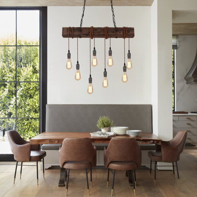 Luminaire suspendu 8 lumières pour îlot de cuisine