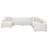 Marlowe Pearl Upholstered Square Ottoman