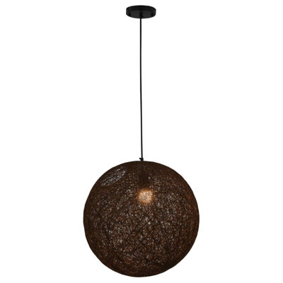 Abba 1 - Light Black Sphere Pendant