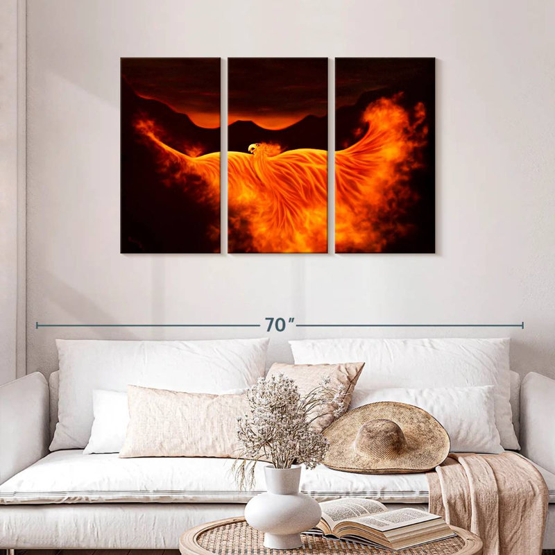 Kelan Phoenix Rising, 24" H x 38" W