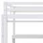 Lit mezzanine simple avec bureau en L, garde-robe et tablettes-632357120-632357121
