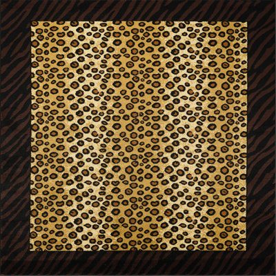 Tribes GC_YLS4014 Multi 7 Ft. 10 In. X 10 Ft. 3 In. Animal Print Area Rug