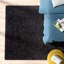 Tapis noir à poils longs Anie-22242481