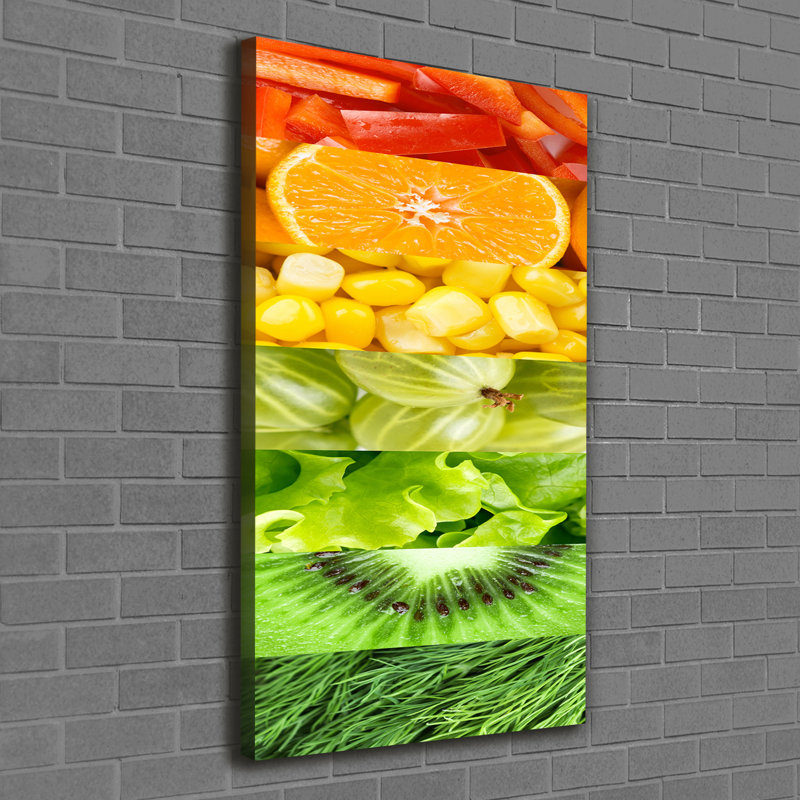 Fruits And Vegetables - Wrapped Canvas Print