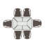 Jytte Rectangular 6 - Person Dining Set-395496736-395496737