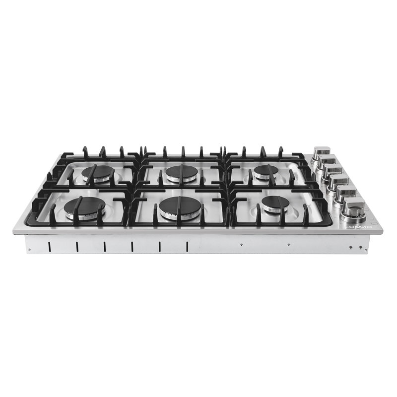 Cosmo 36'' Stainless Steel Gas 6 Italian Burner Cooktop