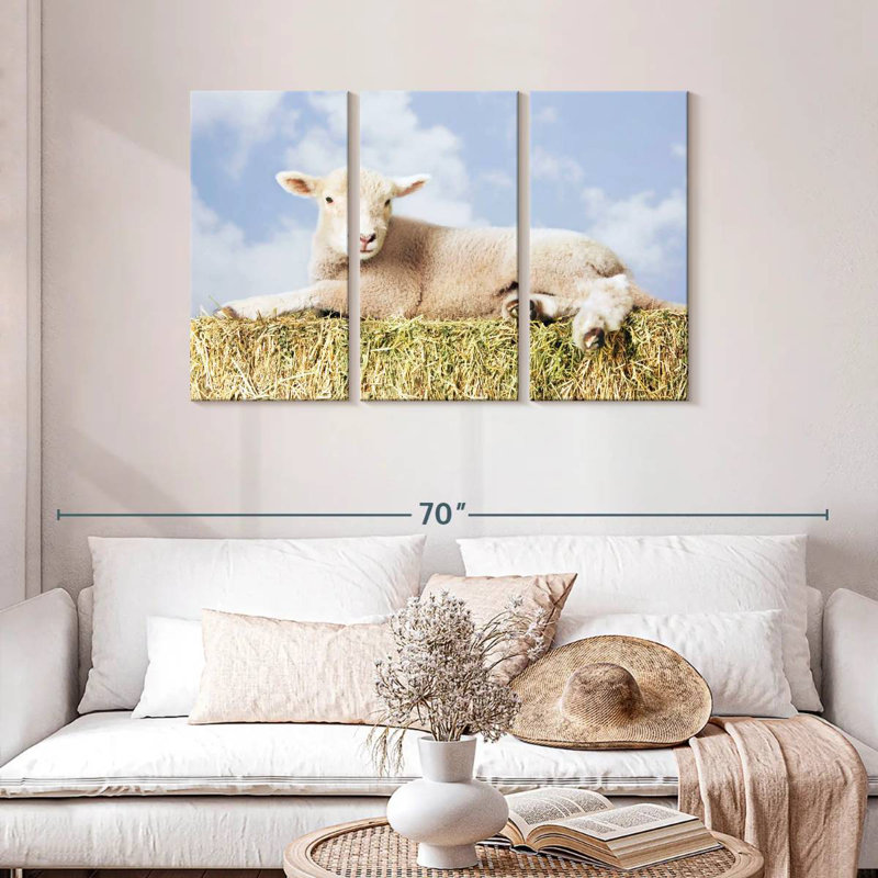 Young Sheep, 28" H x 45" W