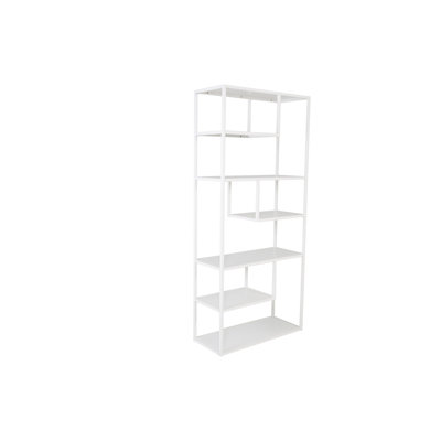 Cogan 188 cm H x 85 cm W Steel and Iron Geometric Bookcase