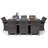 Karas 8 Seater Dining Set with Cushions and Parasol-39926018