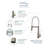 Transolid Bell'arte Pull Down Kitchen Faucet-48275739