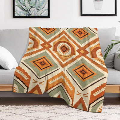 Jeté en flanelle de luxe à motif géométrique (2), couverture douce et chaude pour le canapé-lit du salon
