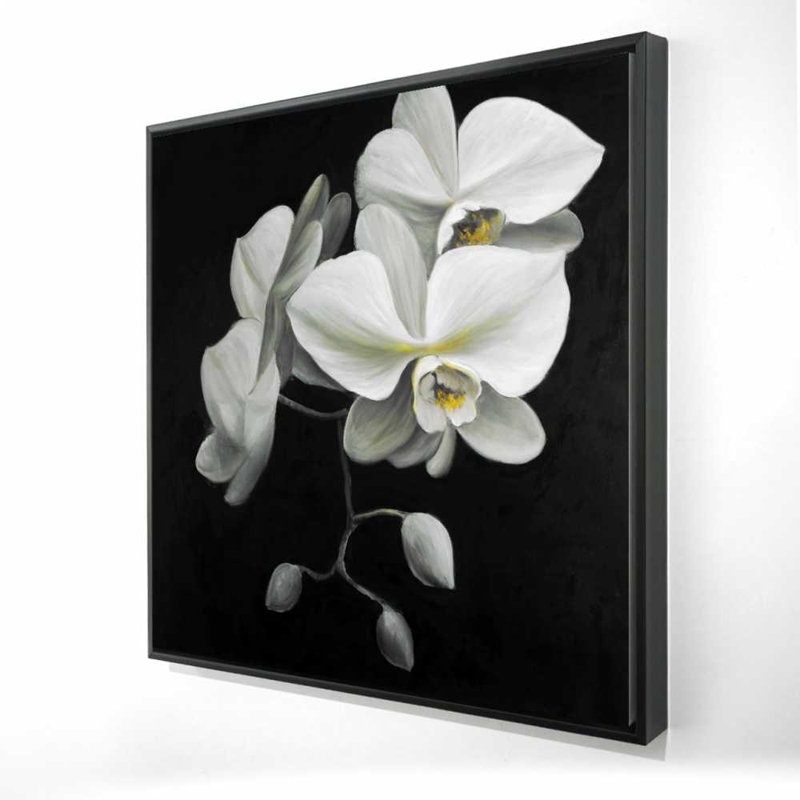 White Orchids Canvas | Floral & Botanical Bedroom Decor