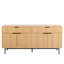 Meuble télé 69 po avec rangement, console multimédia moderne avec 2 tiroirs et 4 portes pour le salon-329548144