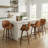 Youngstown Upholstered Swivel Counter Stool With Wood Frame-123200777