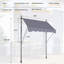 Auvent 180G en tissu - Auvent rétractable 78 po avec protection UV 80 + résistant et extérieur 78 po x 47 po