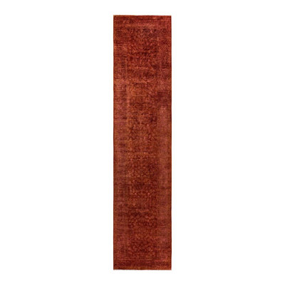 Tapis rouge noué à la main Weirsky - One-of-a-Kind Weirsky