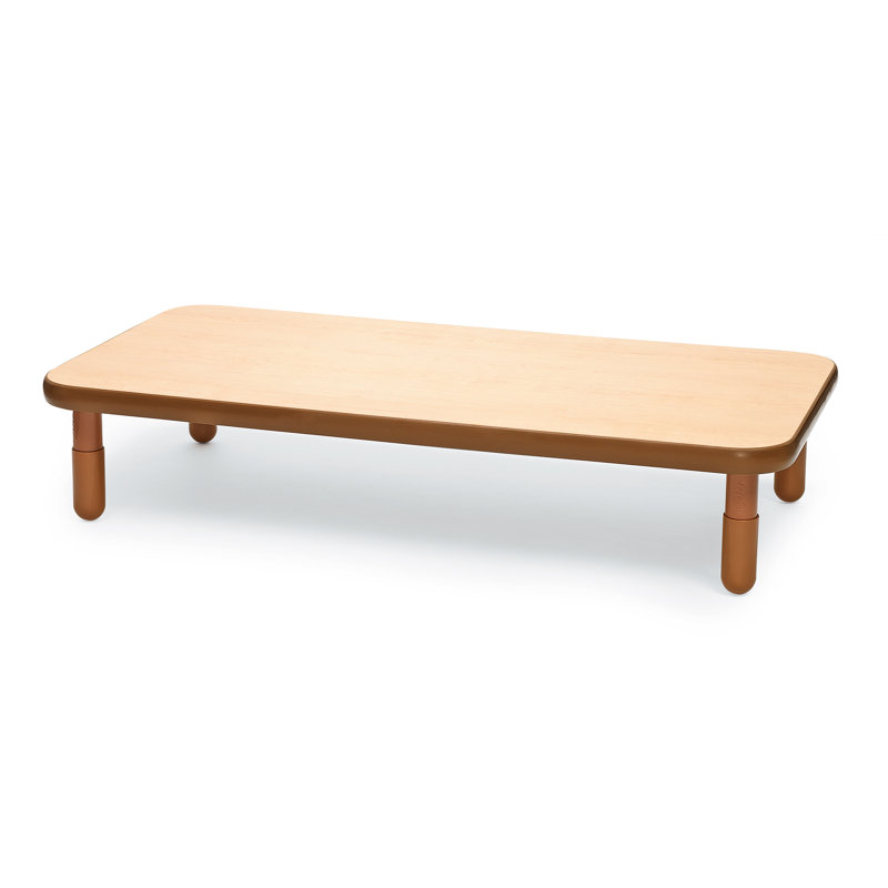 BASELINE Rectangular Table, Carmel Brown, H 18 po x L 30 po x L 60 po