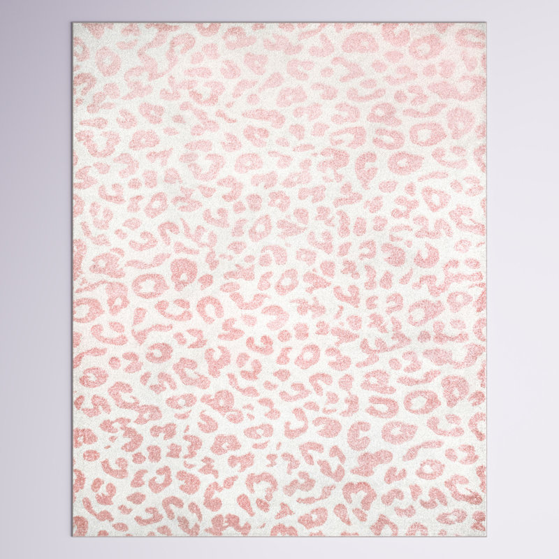 Tapis ivoire / rose bébé Thorin, Rectangle 8 pi x 10 pi