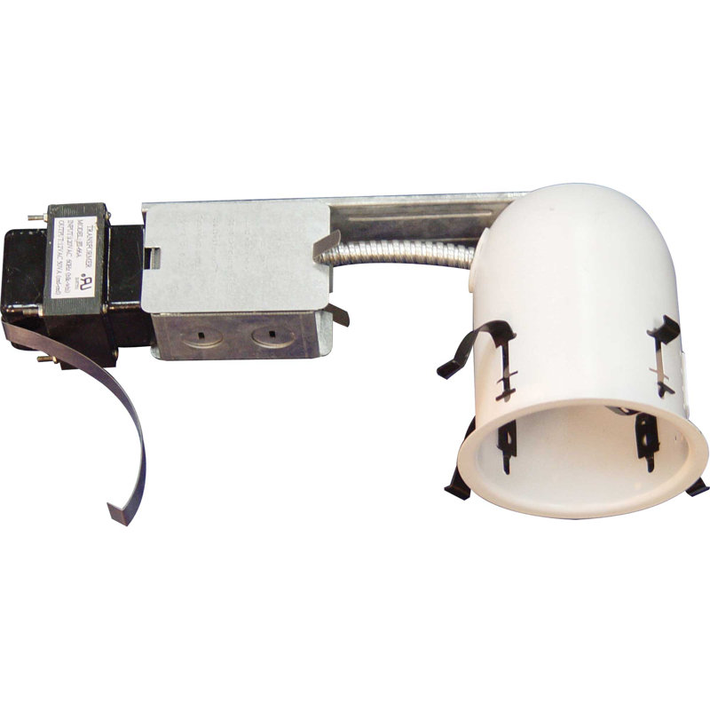 Boîtier d'éclairage encastré à basse tension 1 lumière non-IC 4,125 W blanc incandescent Remodel