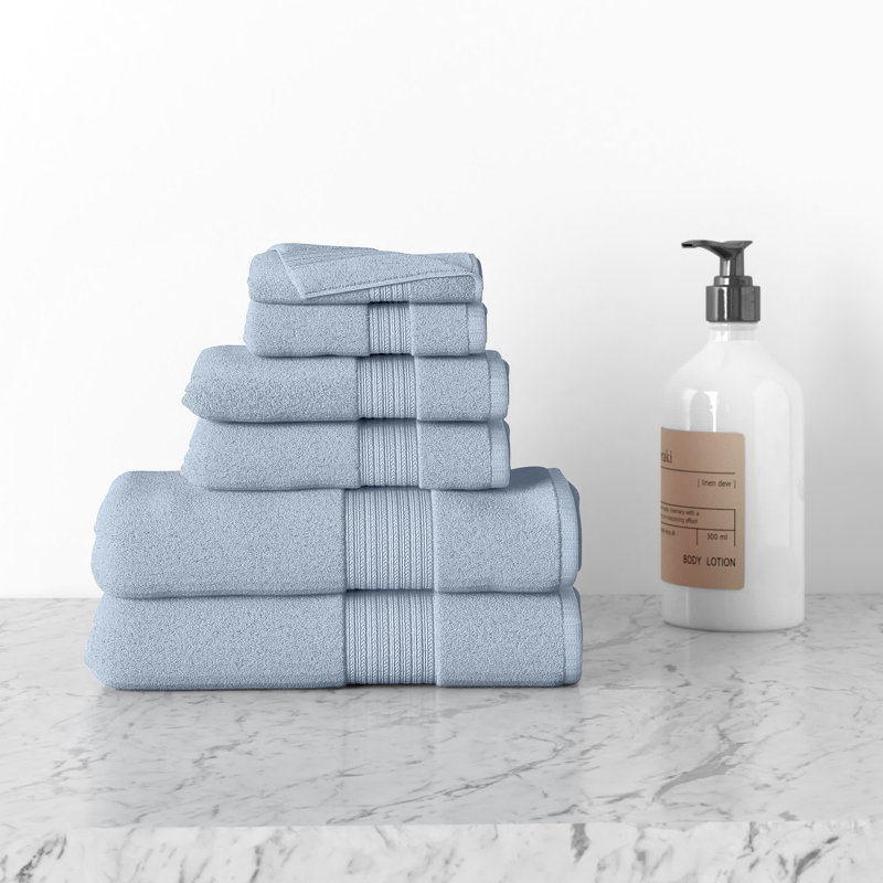 Leone 100% Cotton Plush Mulit-Size Set, Robins Egg Blue