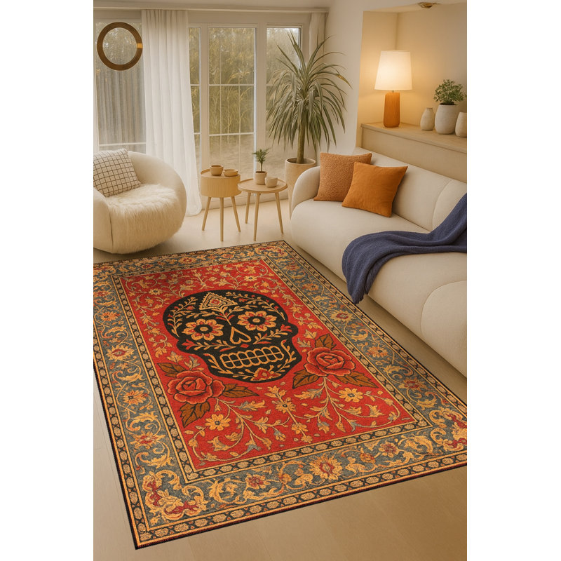 Tapis vert lavable Mosso, 3'11" x 5'11"