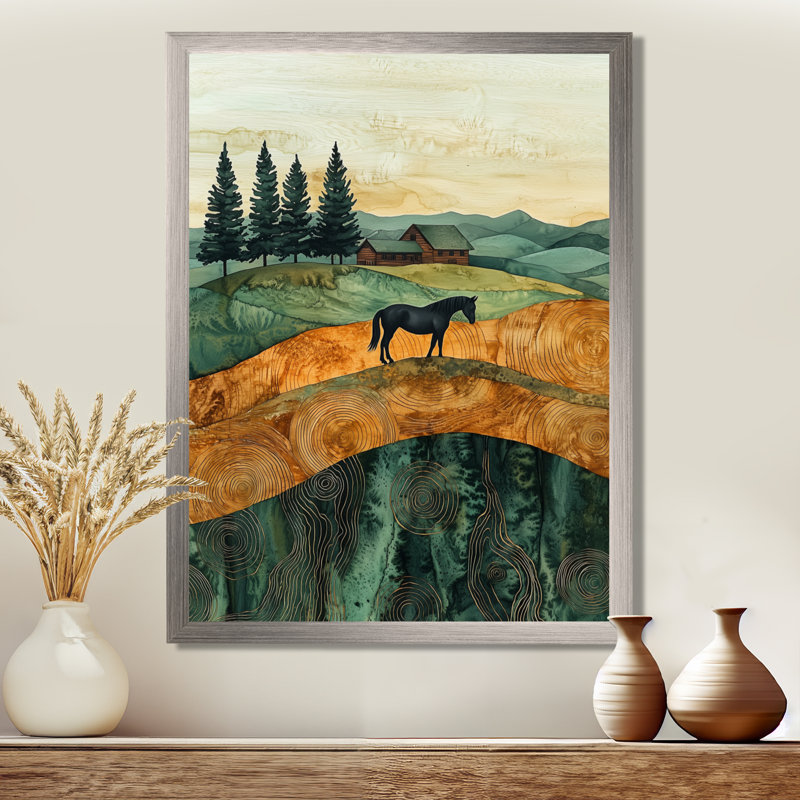 Margison - animaux, art mural sur toile, H 40 po x l 30 po, Argent argent, Reproduction encadrée d'une seule photo