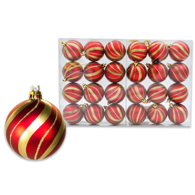 24 Piece Ball Ornament Set