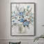 Blue Contemporary Bouquet Framed Print - Solid Wood 48415-897008090