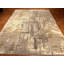 Tapis en soie noué à la main 8 pi x 9 pi 10 po | Tapis moderne abstrait en marbre | Tapis contemporain beige anthracite rouille | Grand tapis de style Iva