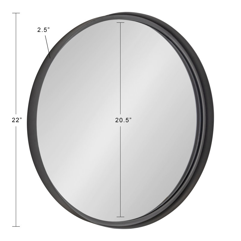Miroir de salle de bain Annaluisa, 22 po x 22 po