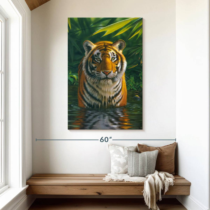 Brampt Tiger Pool, 48" H x 32" W