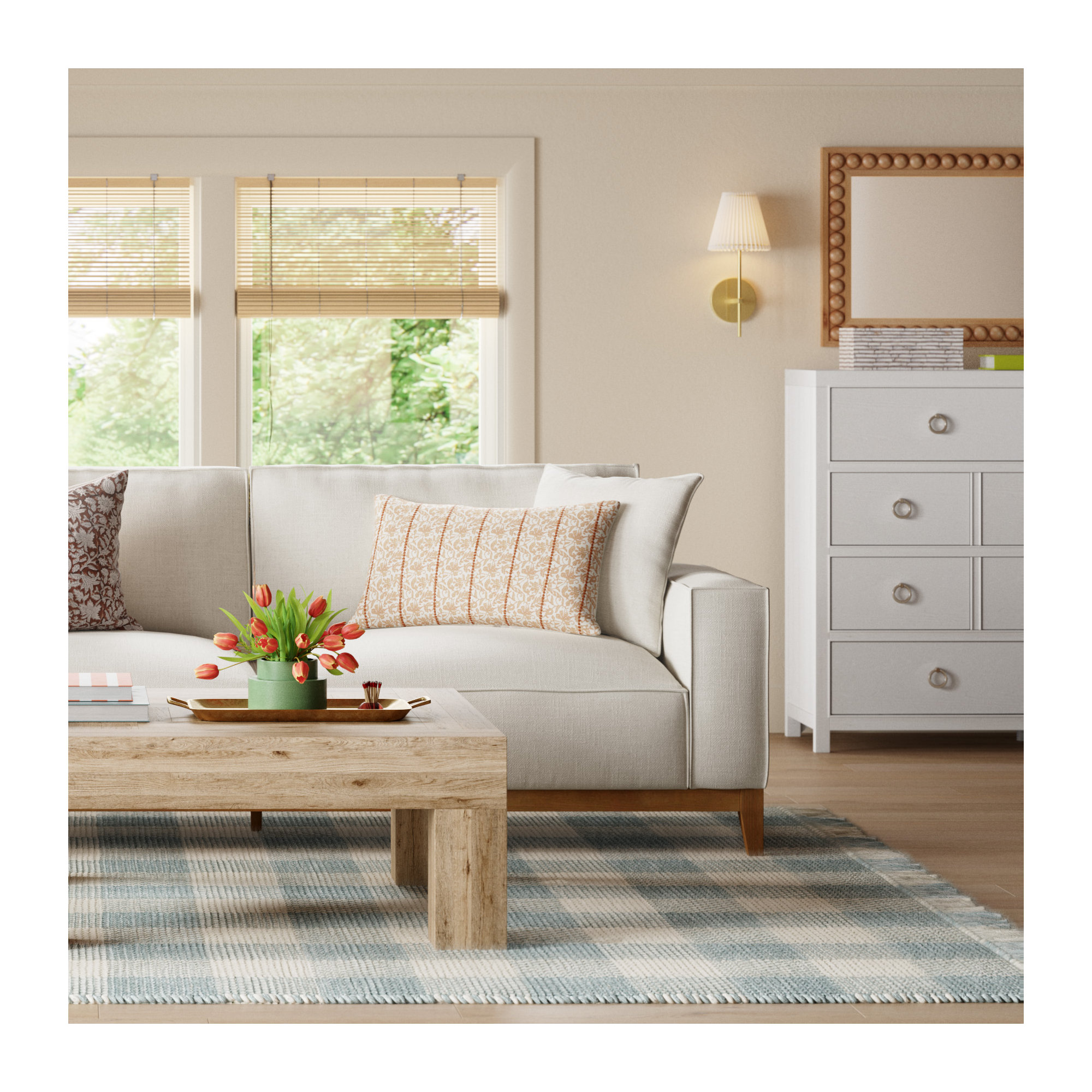 Cosette Handmade Rug, Rectangle 5'3" x 7'6"