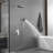 Wall Mounted Shower System With Hand Shower Single Handle Shower Faucet Set Modern Brass Shower Trim Kit With Rough-In Valve-123063479