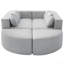 Canapé modulaire modulaire à assise profonde et design incurvé pour des agencements de salon flexibles-1874670700