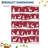 Rug, Christmas Rugs with Xmas Tree Reindeer Snowflake for Holiday Decor, Non Slip Low Pile Washable Rug for Kitchen, Entryway, Living Room, Bedroom, Red-1471360816