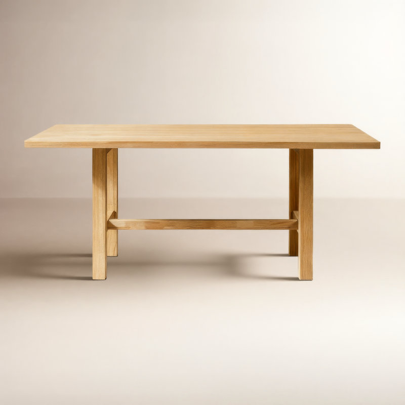 Table de salle à manger Ruiz, Bois naturel