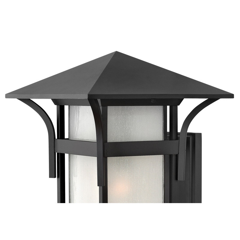 Harbor Outdoor Wall Lantern, Satin Black, MED