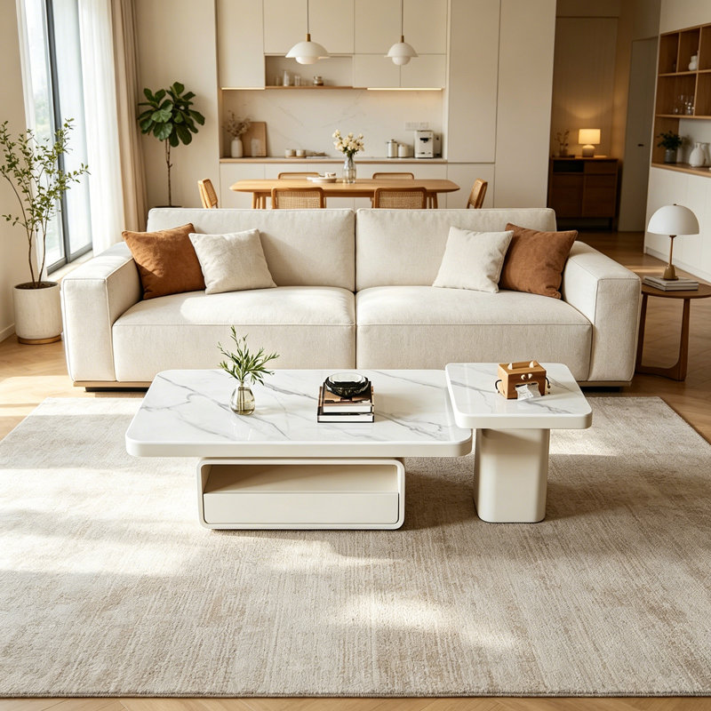 Osée, Blanc / Gris, H 16,53 po x L 43,3 po x l 23,62 po