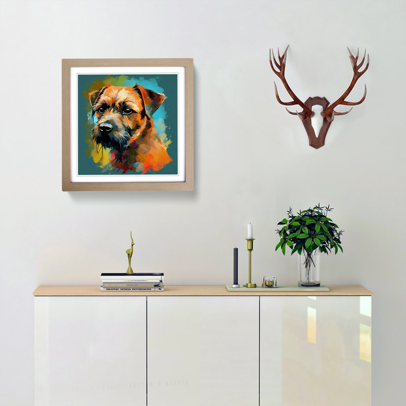 Single Picture Frame Print on Wood, Oak