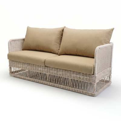 Destin Pebble 4-Piece Sunbrella® Outdoor Patio Seating Set - Canvas Beige
