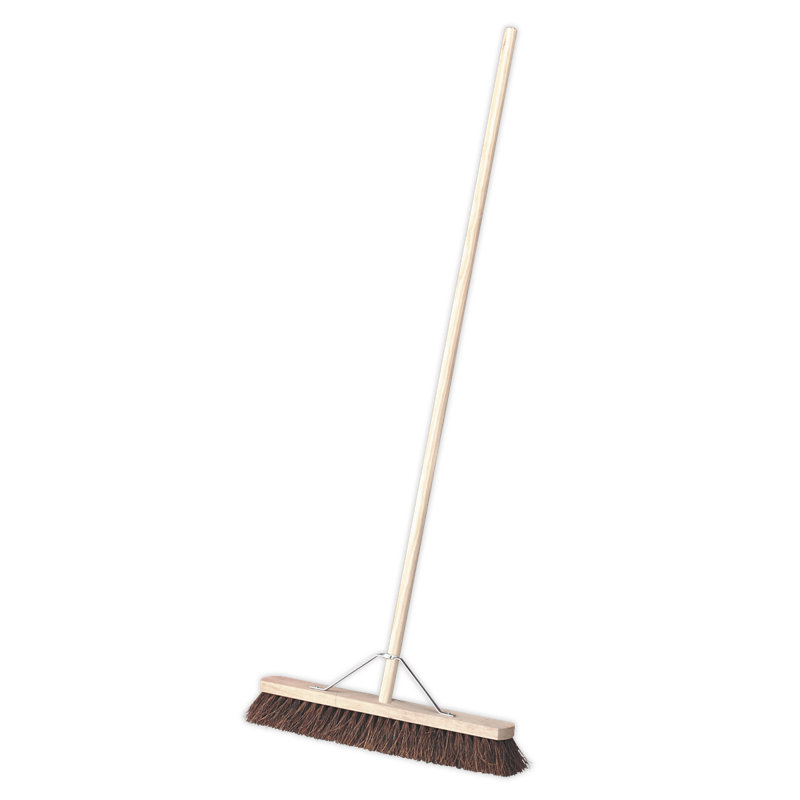 Vinita Push Brooms, Beige/Brown, 162cm H x 61cm W x 7cm D
