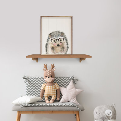 Hedgehog In Glasses By Mercedes Lopez Charro
