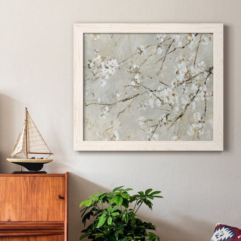 Blossom Confetti - peinture sur toile encadrée, Blanc, H 24 po x l 18 po x P 1,5 po