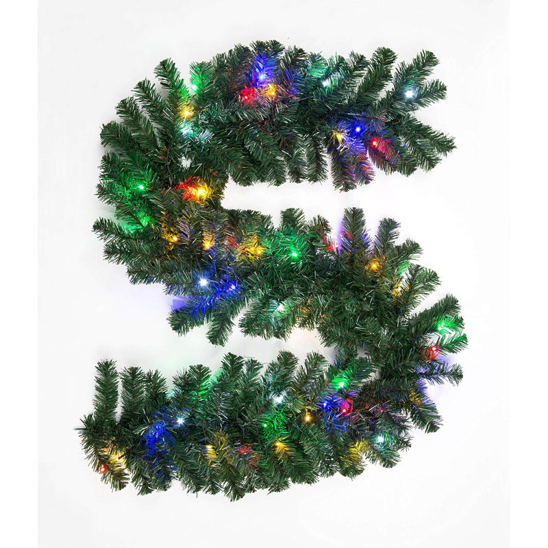 Faux Lighted PVC 78.74cm Christmas Wreath