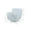 Fauteuil club pivotant de 33,8 po Uttoxeter-1157897654