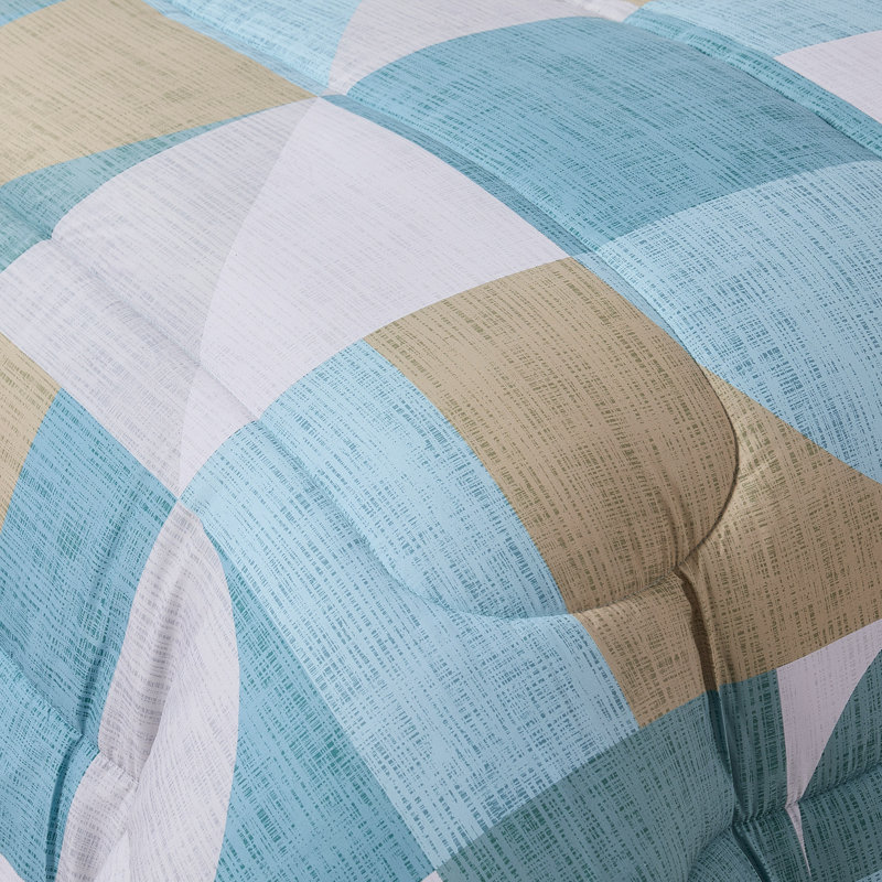 Geo-aqua Bed-in-a-bag Printed Comforter Set, Twin Comforter + 4 Additional Pieces