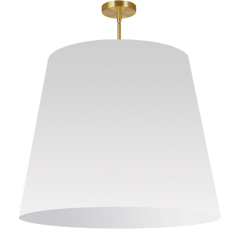 Luminaire suspendu cylindrique surdimensionné cylindrique 1 lumière, Blanc, H 32 po x l 32 po x P 32 po